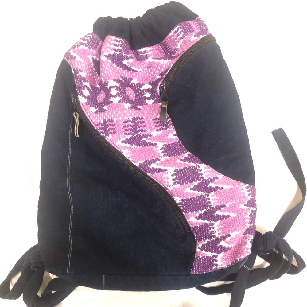 Drawstring Backpack Handmade in Guatemala